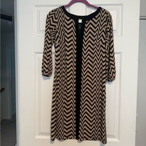 Black Tan work dress 6